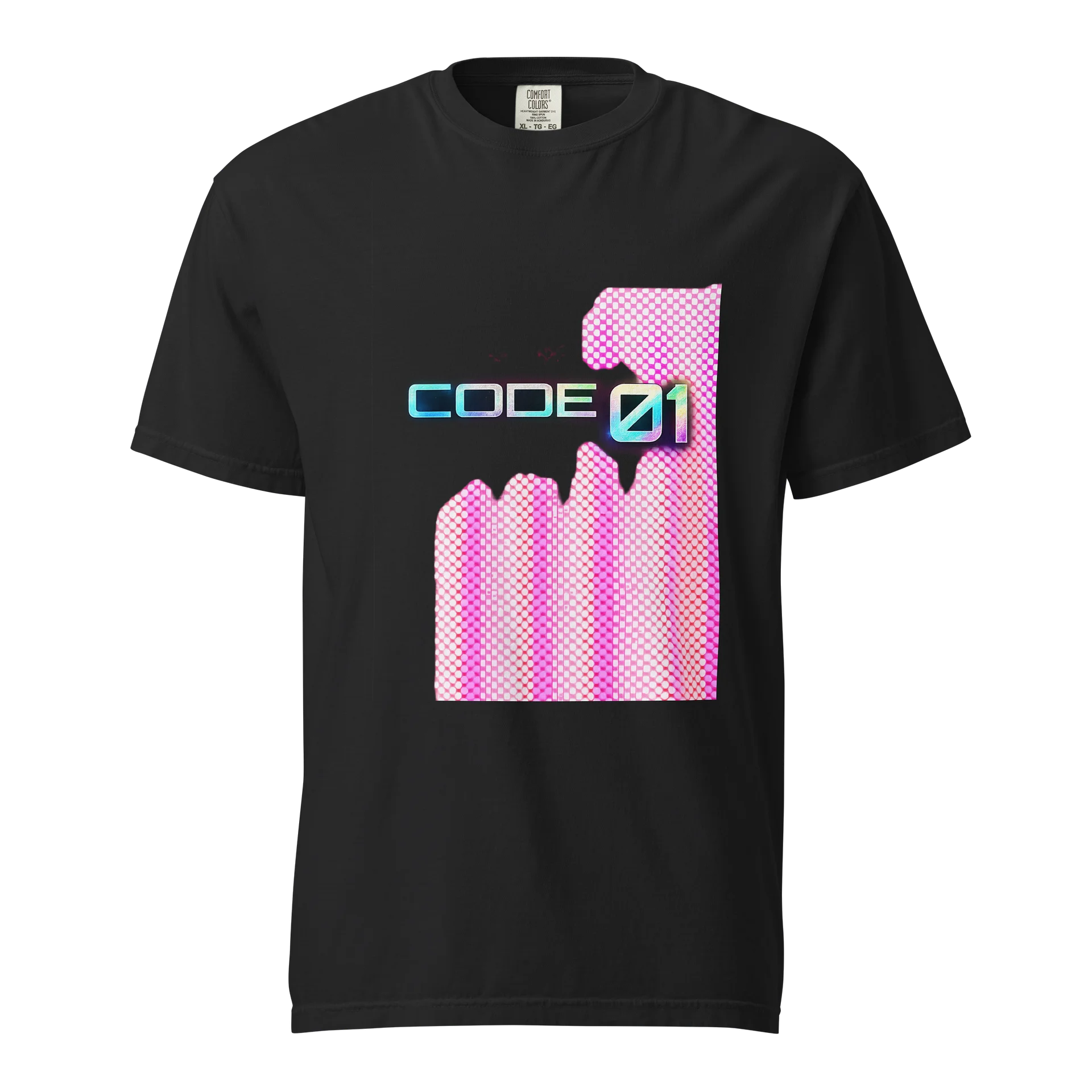 CODE 01 Pink Graphic Tee product image (1)