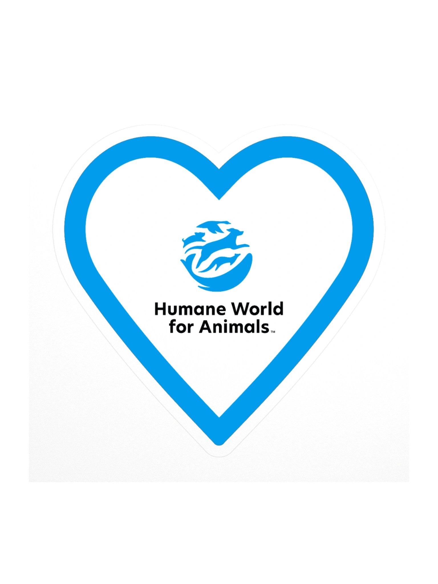 Blue heart logo - Sticker product image (2)
