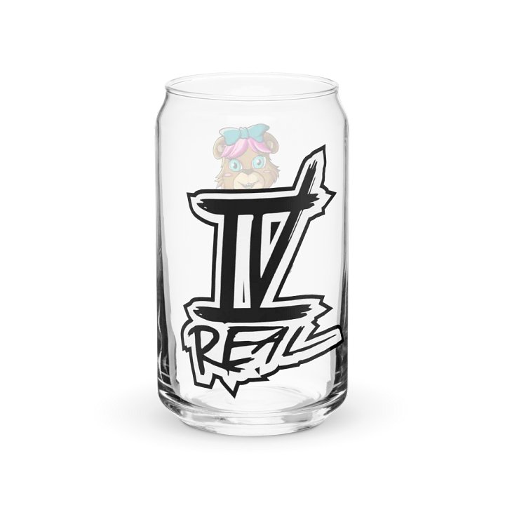 Standing Girl Bear Glass Can product image (2)