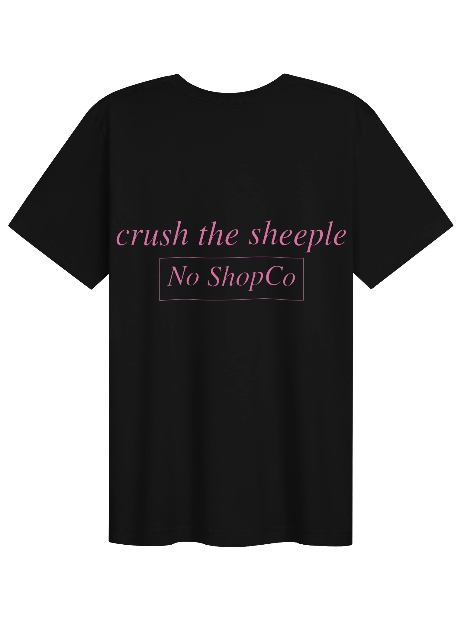 No ShopCo Bella+Canvas Unisex Supersoft Hot Pink Crush the Sheeple Tee product image (8)