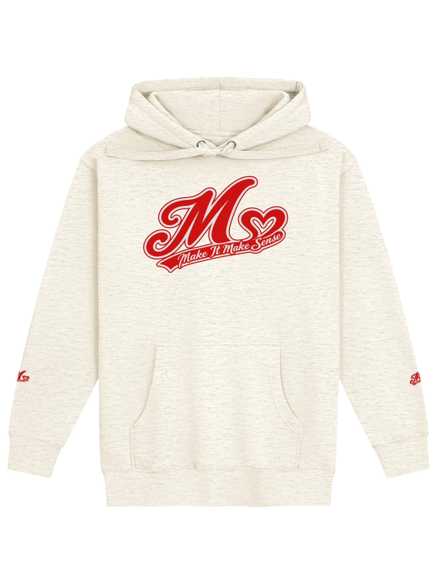 Make It Make Sense Red M Logo Hoodie product image (2)