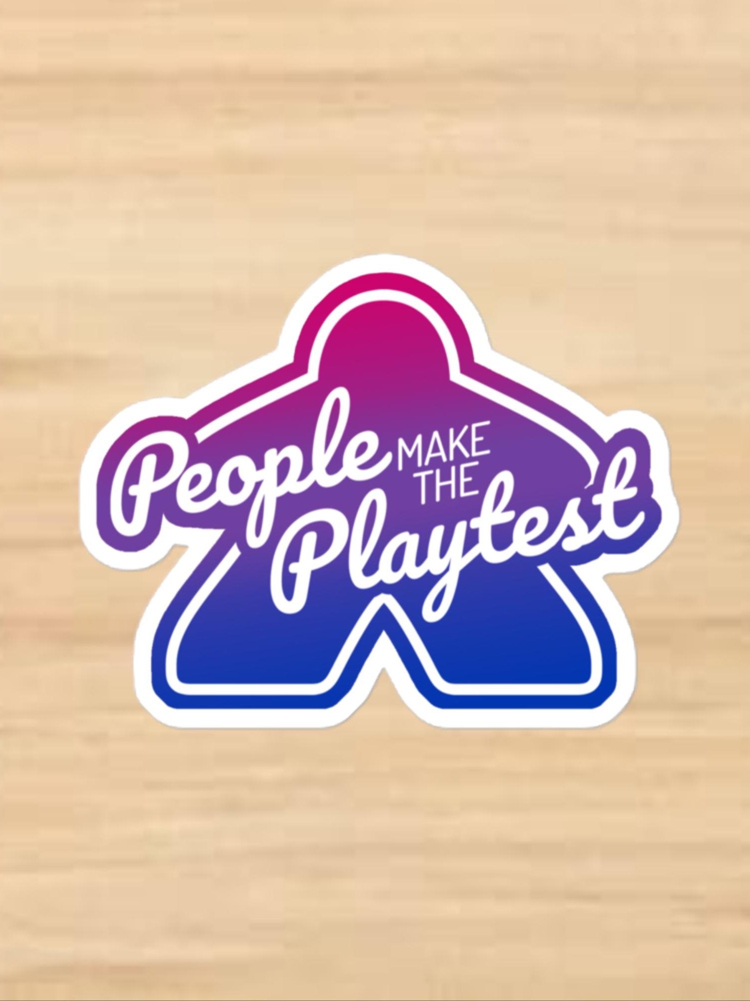 Big Meeple Bi Pride PMTP Vinyl Sticker product image (1)