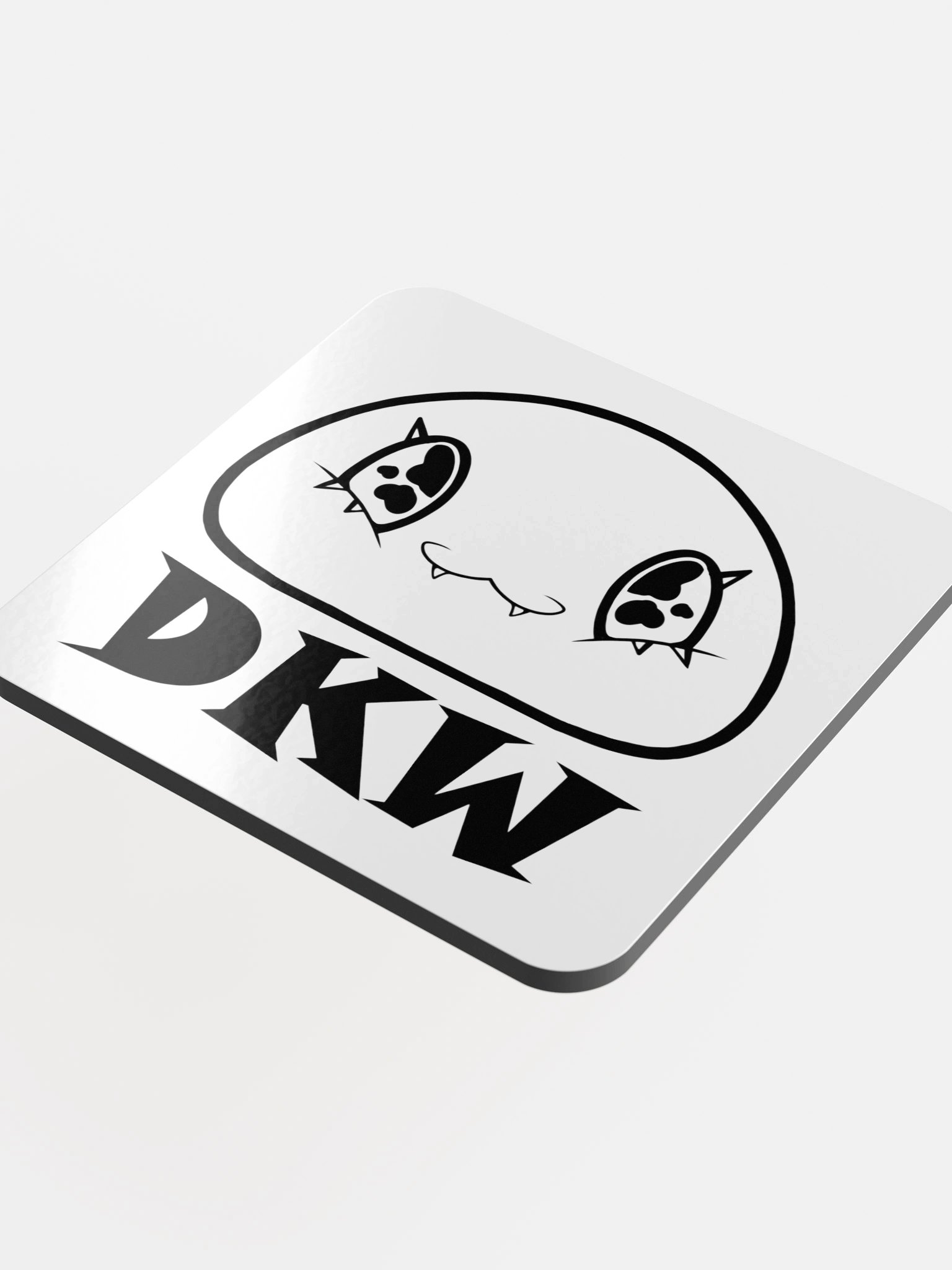 White Logo Coaster product image (4)