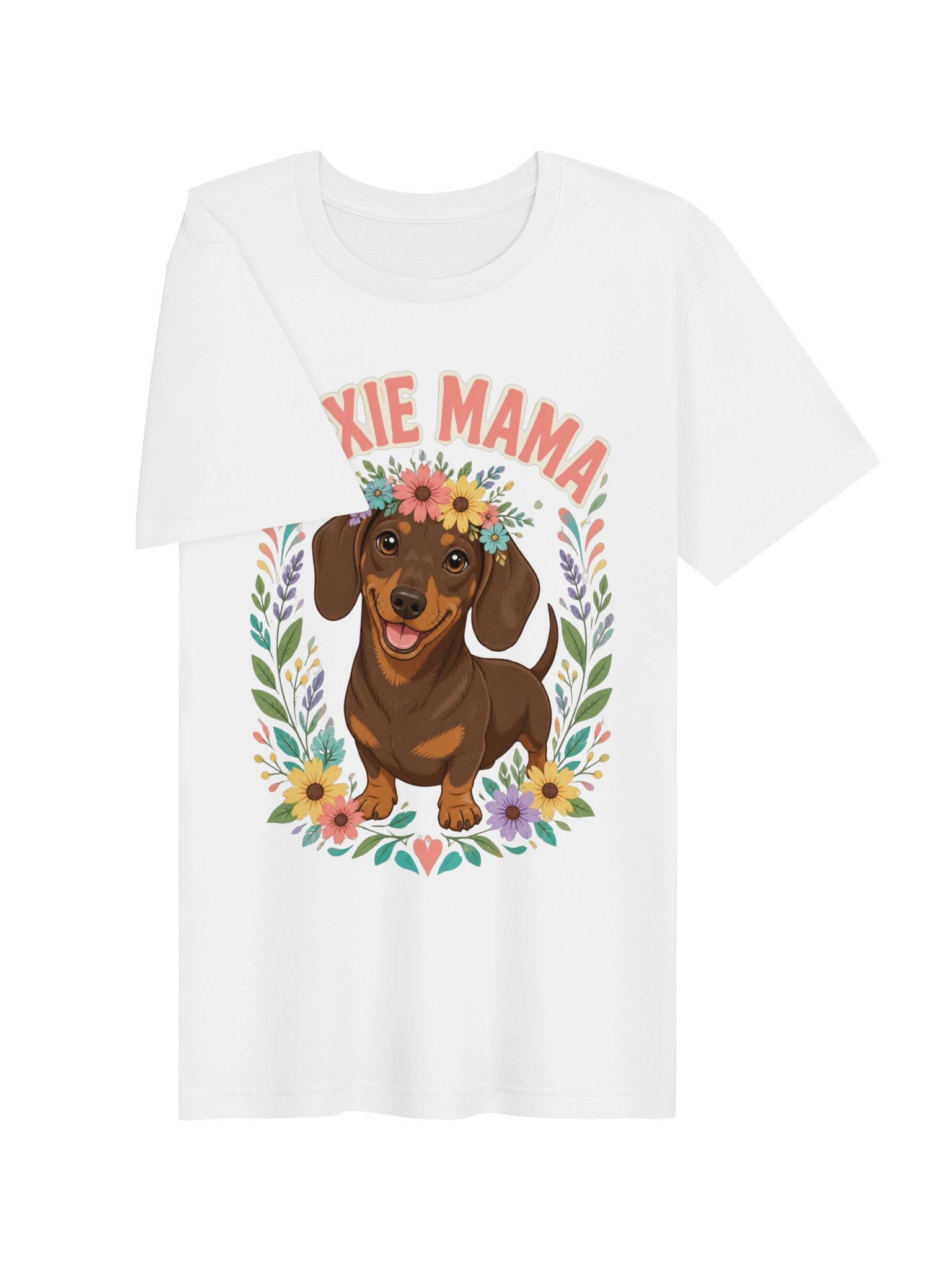 Floral Doxie Mama T-Shirt product image (8)