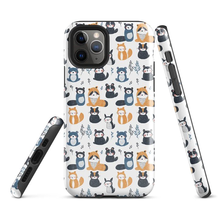 Cute Woodland Critters iPhone Tough Case product image (3)