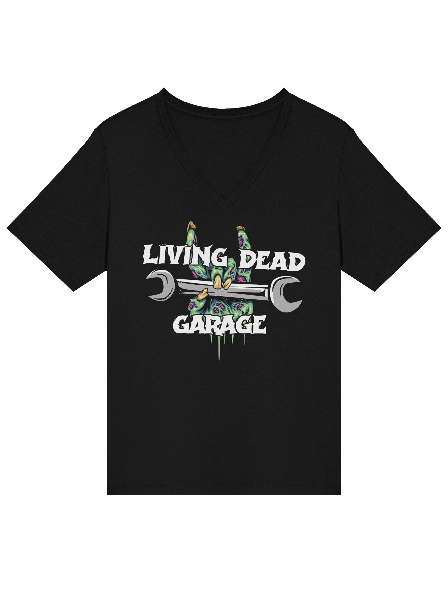 Living Dead Garage Womens V-neck product image (3)