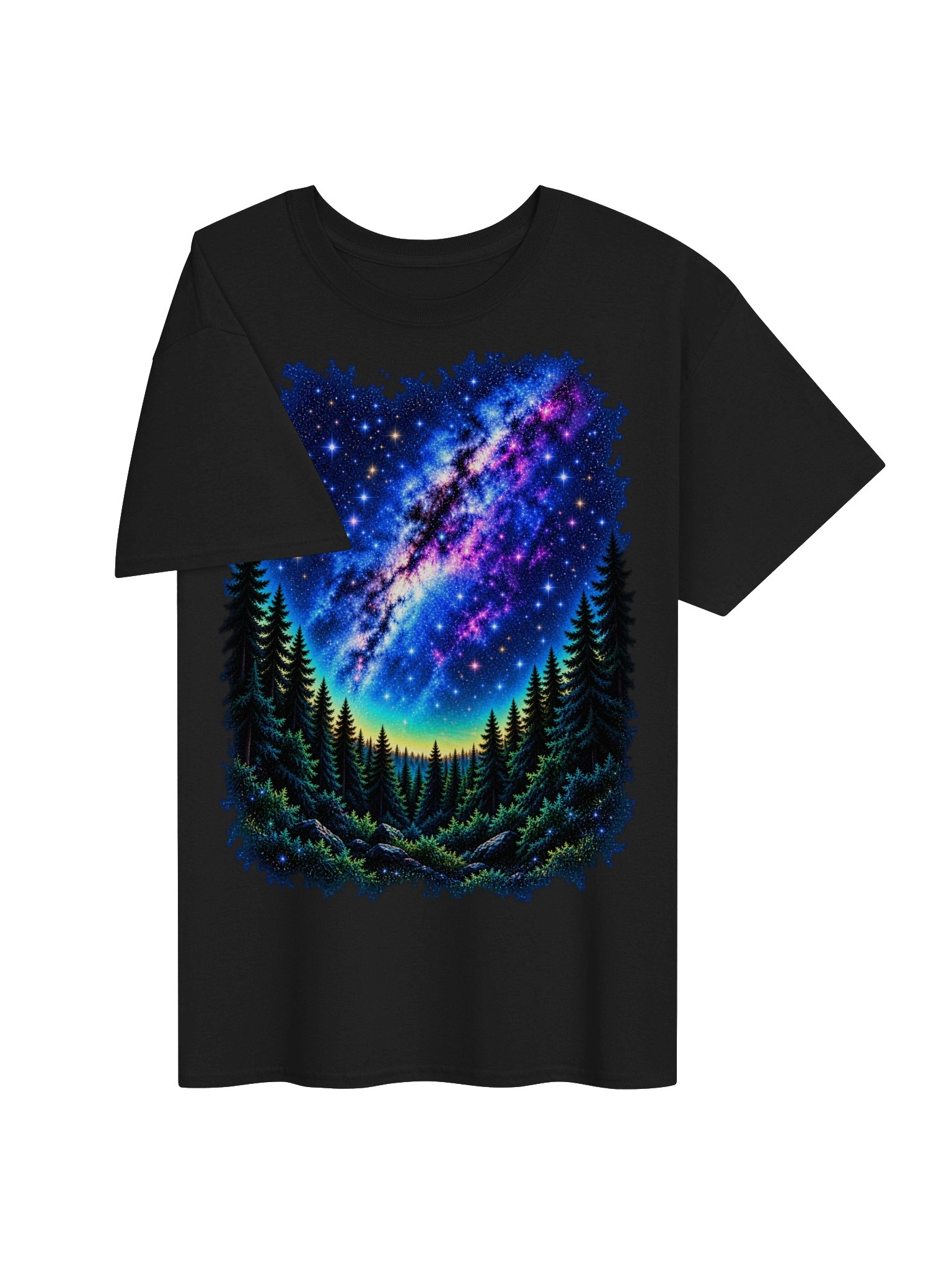 Into the Stars — Galaxy Forest Tee product image (3)