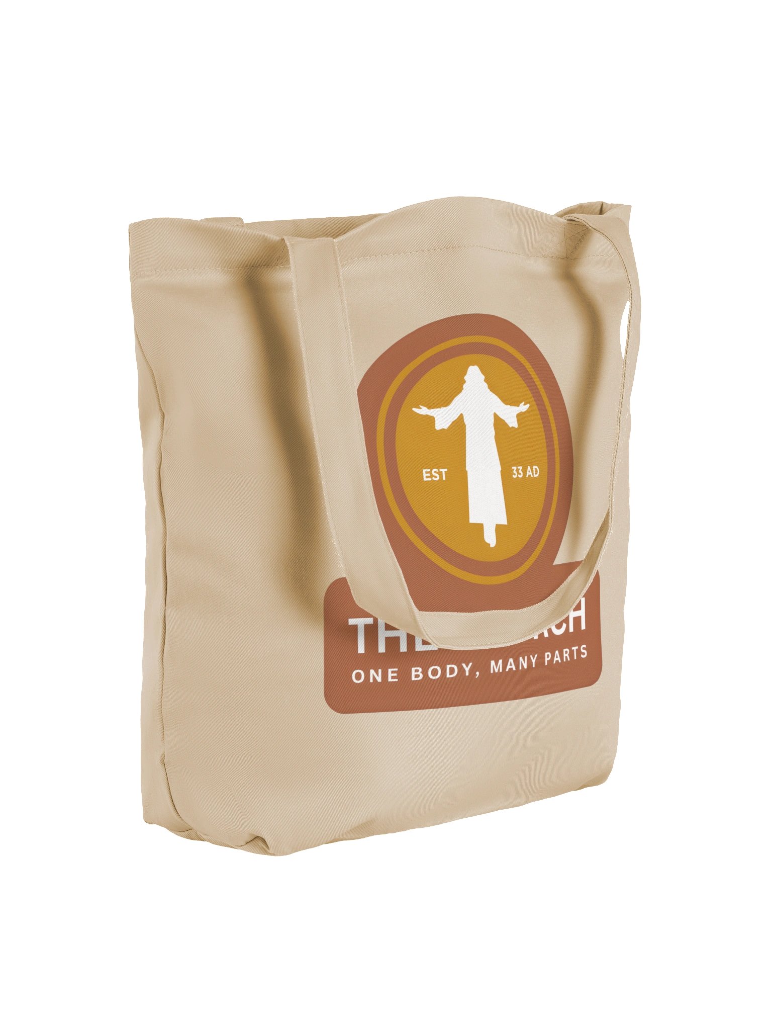 The Church, Est. 33 AD Tote Bag (Brown) product image (4)
