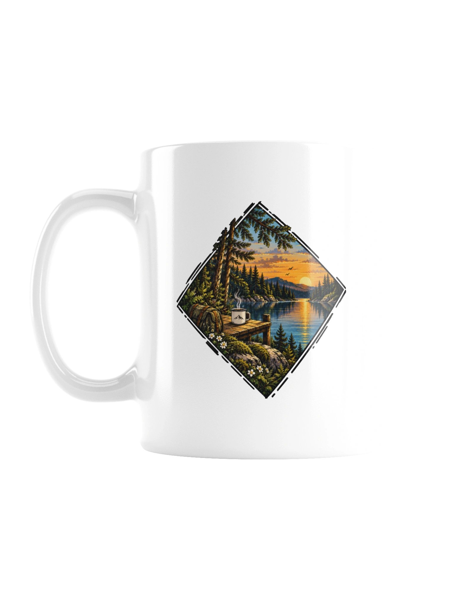 Lake Escape – Sunset Coffee Mug product image (1)