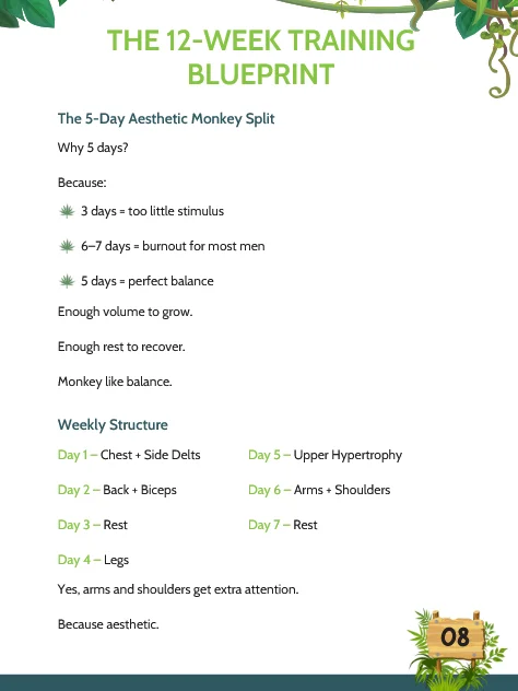 The Aesthetic Monkey Physique: 12-Week Blueprint to a Powerful Body product image (3)