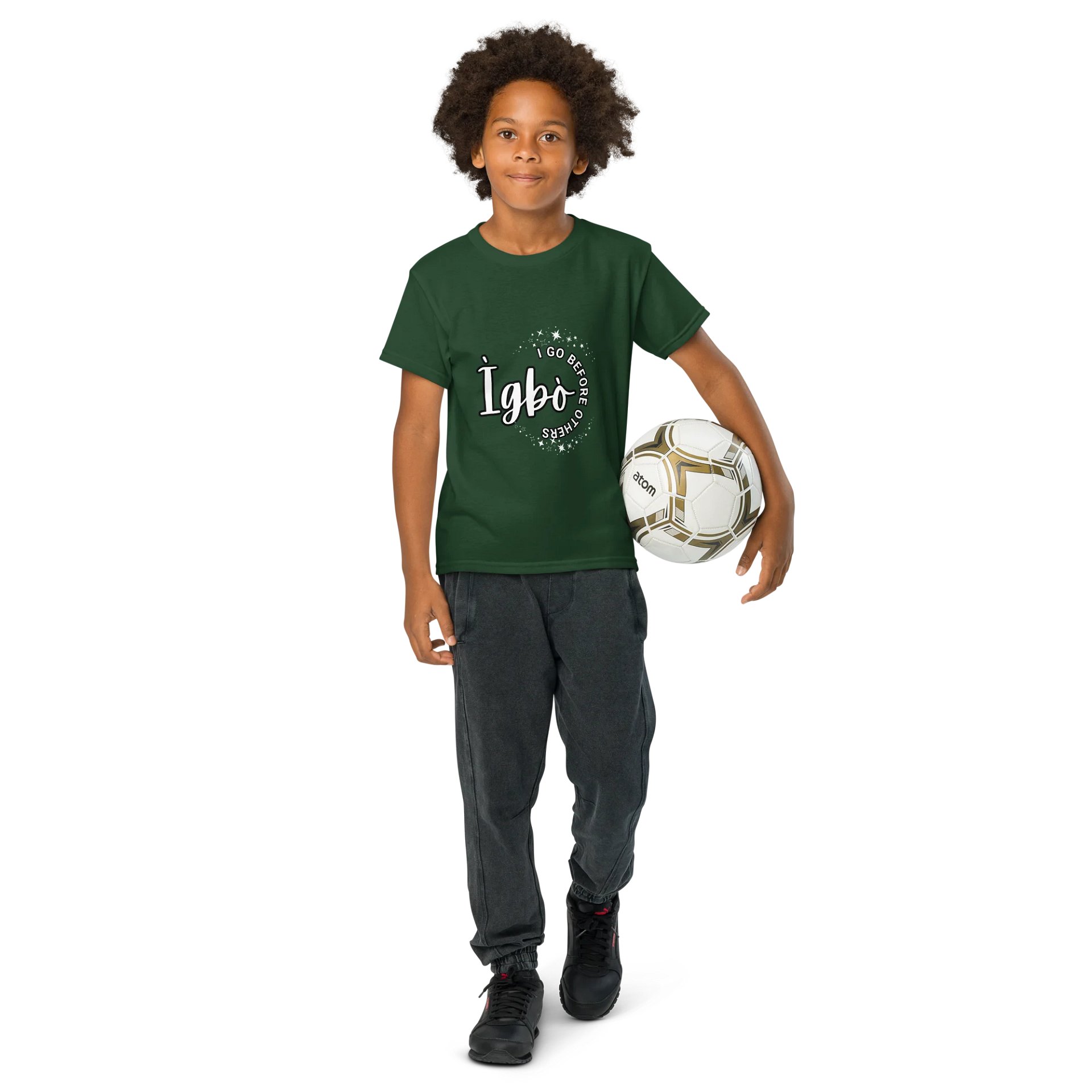 I GO BEFORE OTHERS Youth Sports Dark Tees product image (16)