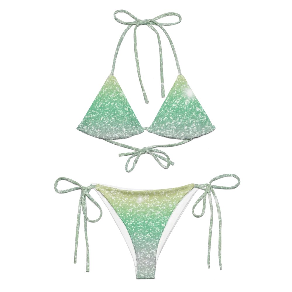 Glitter Unicorn Texture Design String Bikini (11) product image (1)