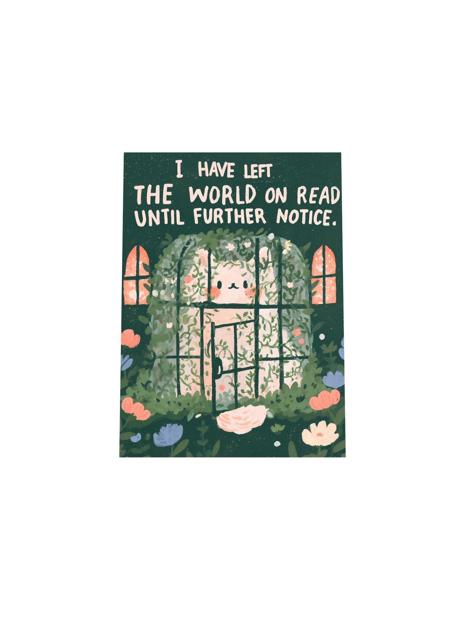 Left on Read Bunny Garden Poster product image (20)