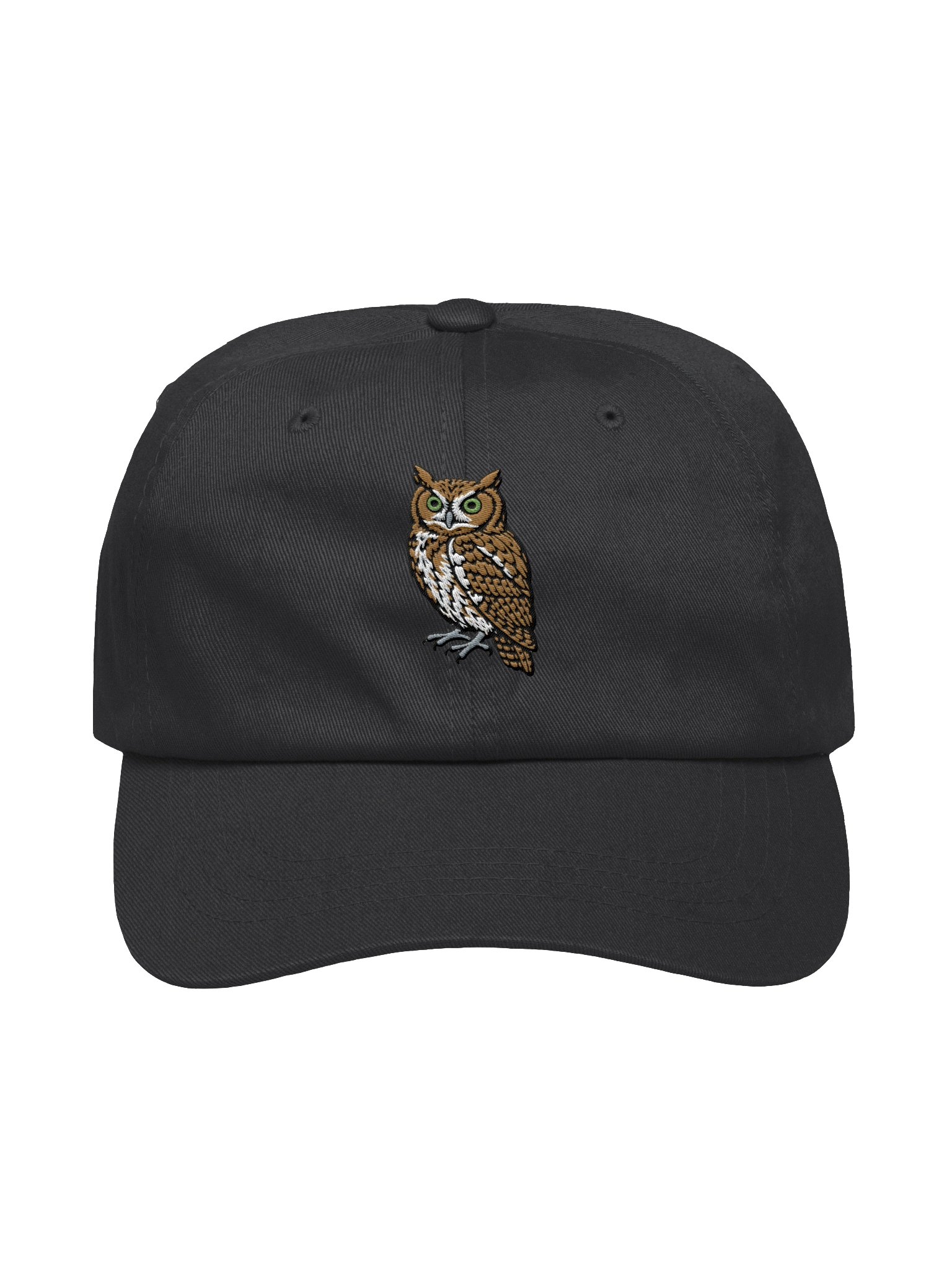 Screech Owl Embroidered Hat | Nocturnal Bird Cap product image (6)