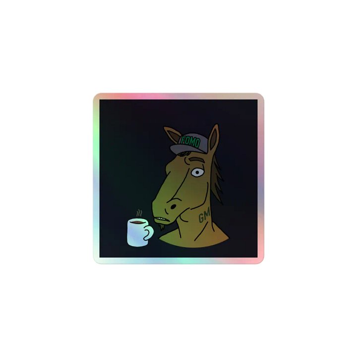 Horseguy GM Mug Sticker product image (1)