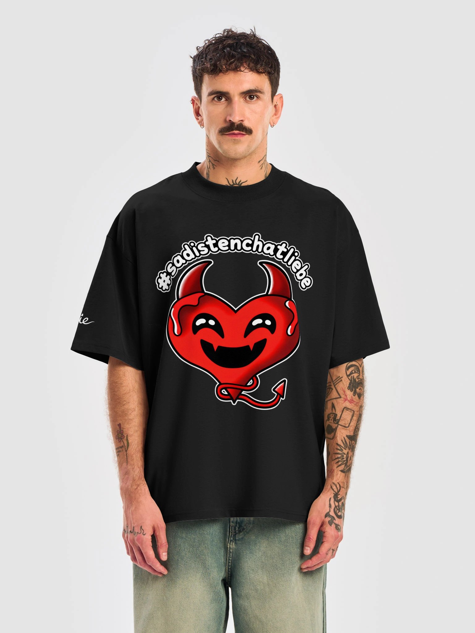 #Sadistenchatliebe – Unisex Oversized T-Shirt product image (22)