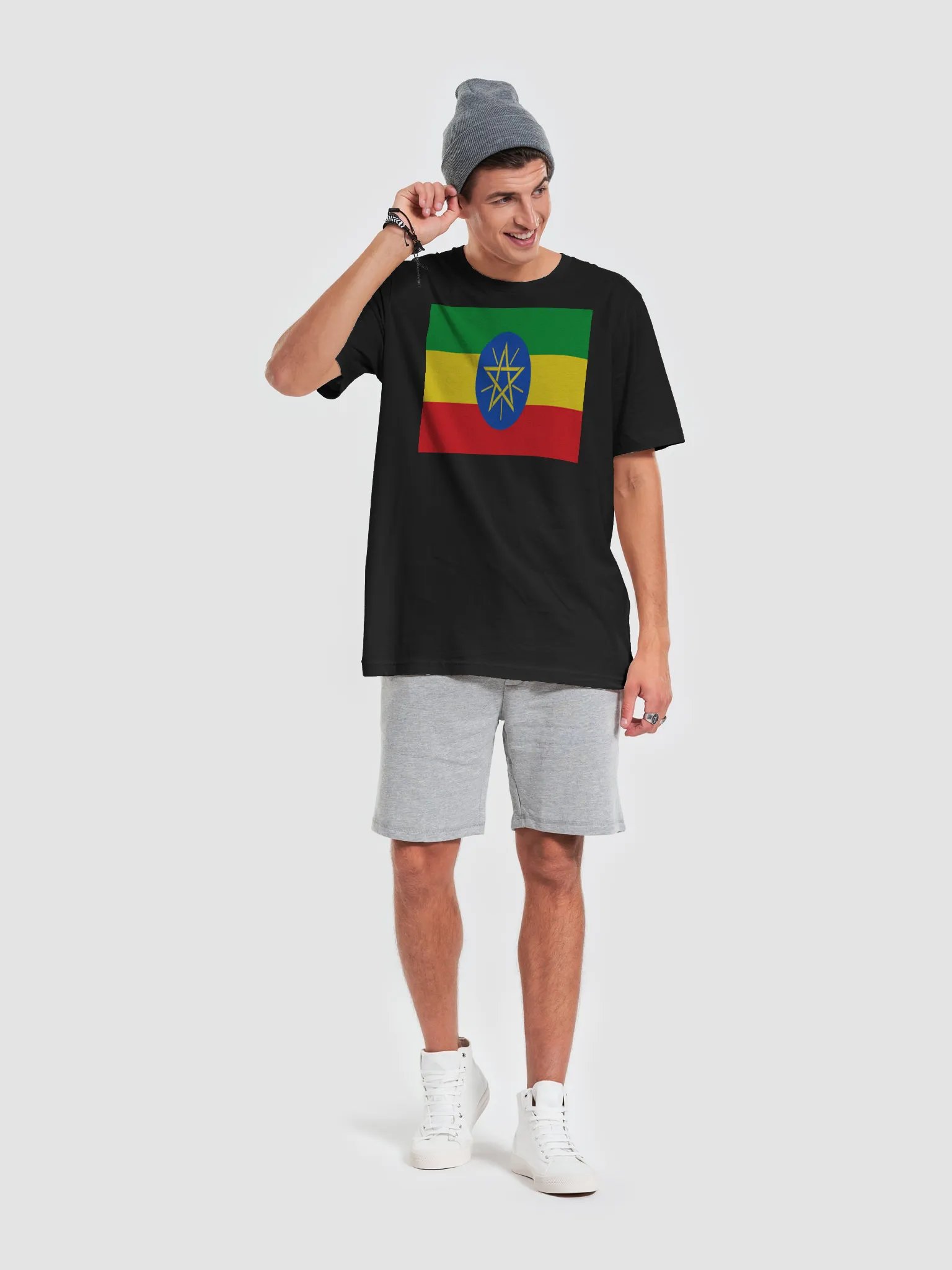 Exclusive Unisex Ethiopia Flag Graphic Tee by Graphic Grove product image (2)