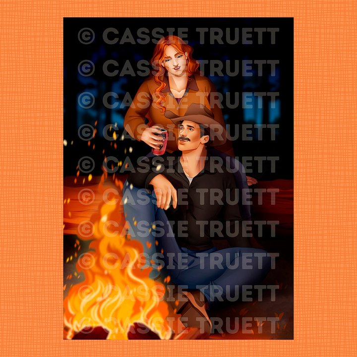 Austin & Maddox Bonfire 5"x7" Art Print product image (1)