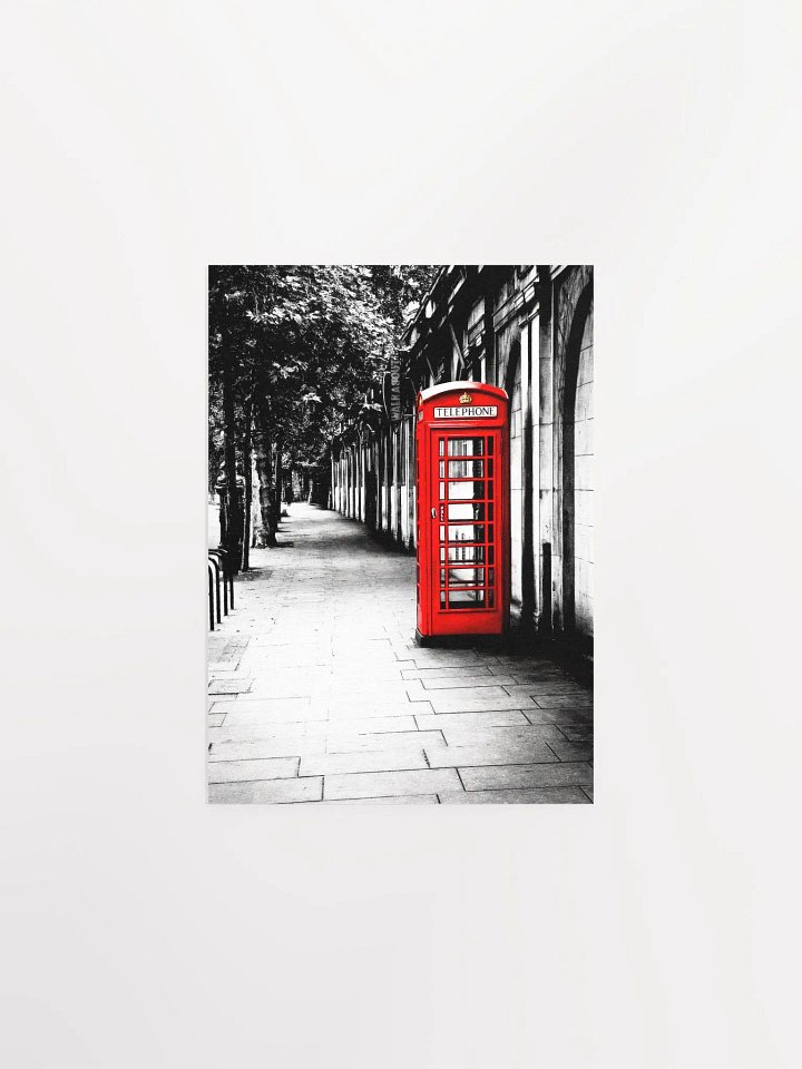London Calling – Red British Telephone Box Studio Art Print product image (1)