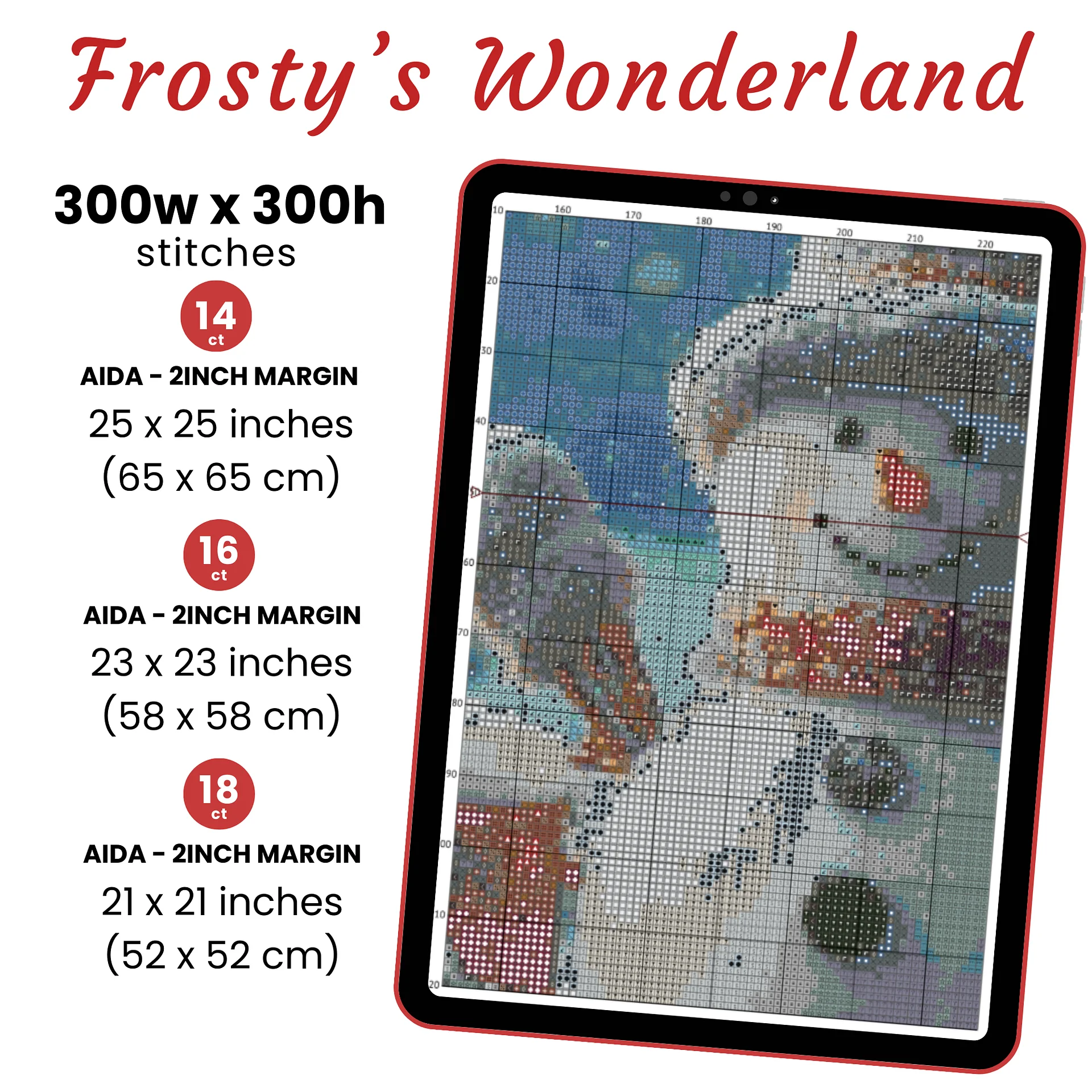 Frosty's Wonderland Cross Stitch Pattern product image (2)