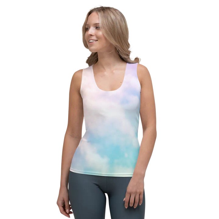 Blur cloud rainbow Design Tank Top - V5 product image (1)
