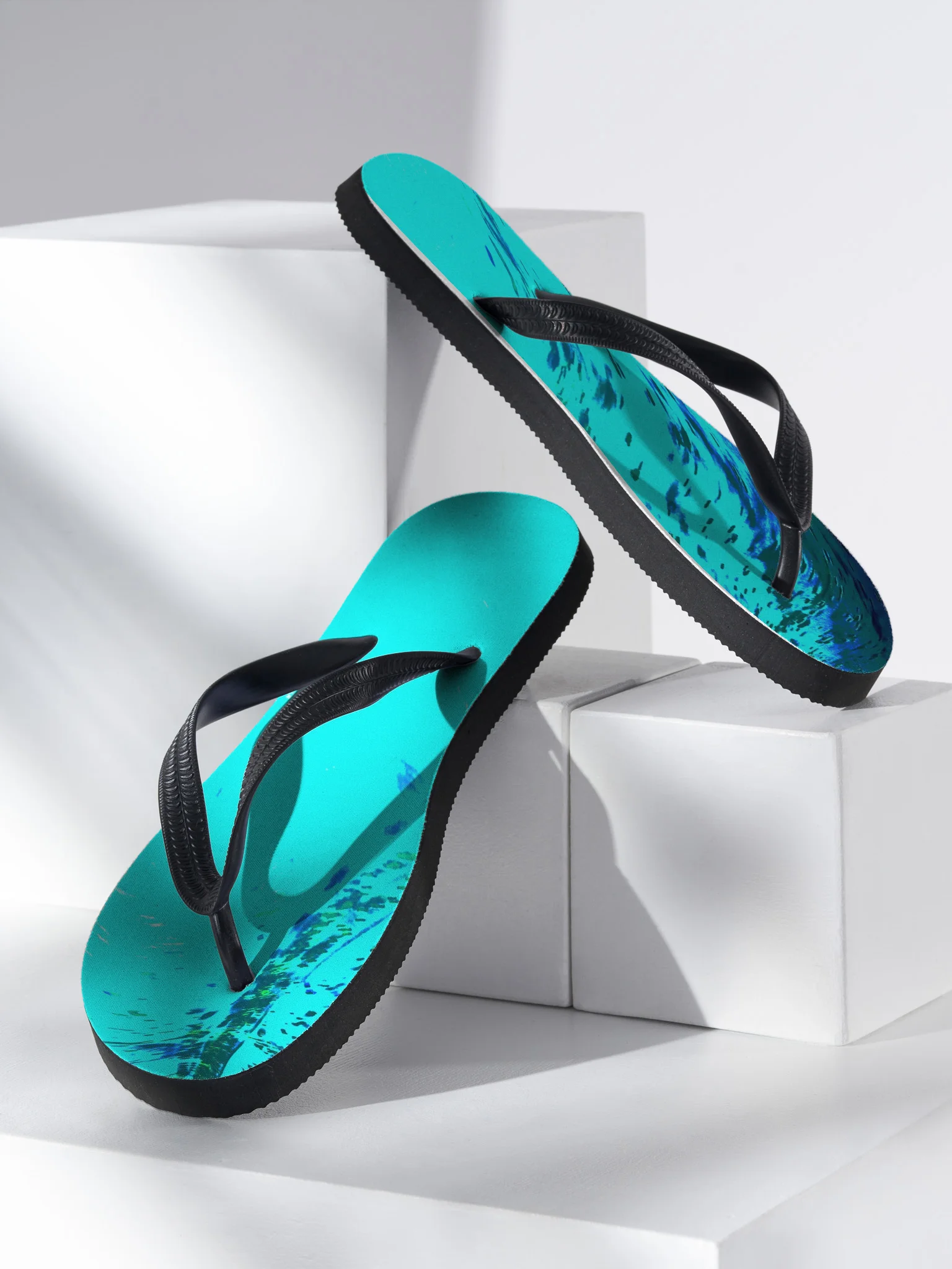 Fluidity Blue Custom Flip-Flops product image (2)