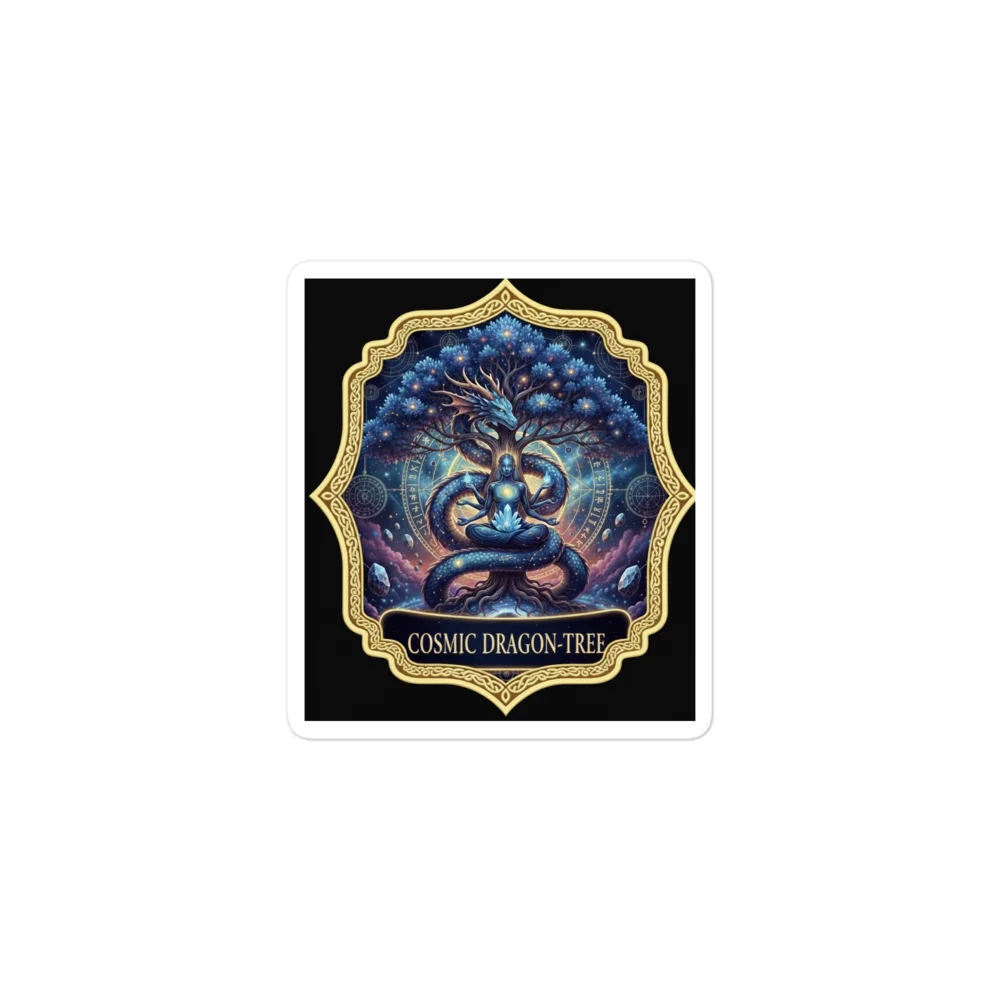 Cosmic Dragon-Tree Kiss Cut Stickers product image (1)