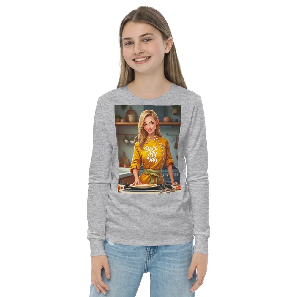 Bake My Day Youth Long Sleeve Tee product image (21)