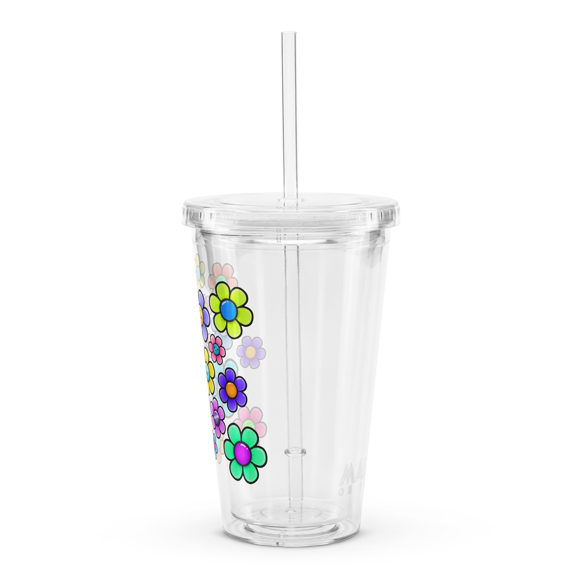 Marble Fest June 2026 Full Art - Double Wall Clear Plastic Tumbler product image (5)