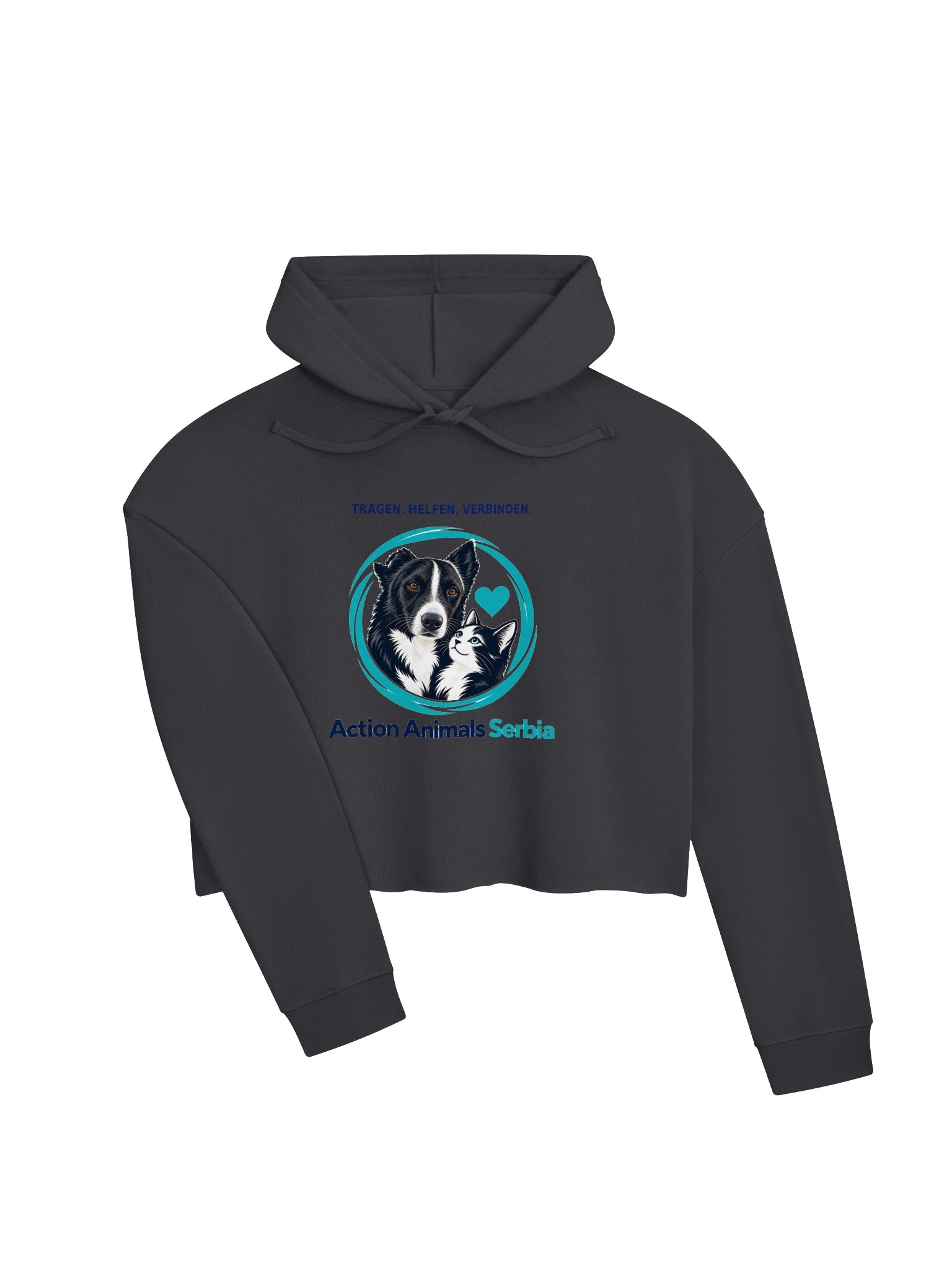 AAS · Mitgefühl steht dir – Cropped Hoodie product image (4)