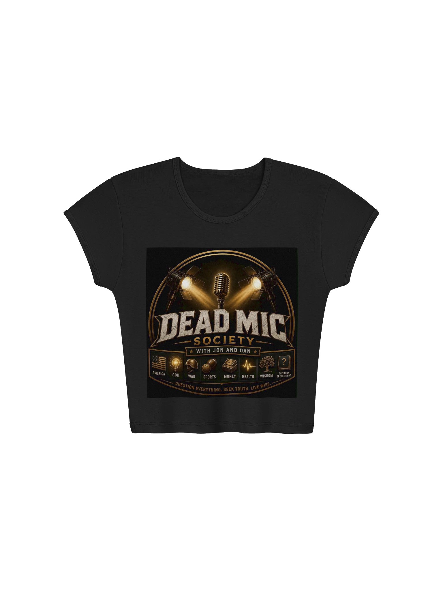 Dead Mic Society Ribbed Baby Tee product image (1)
