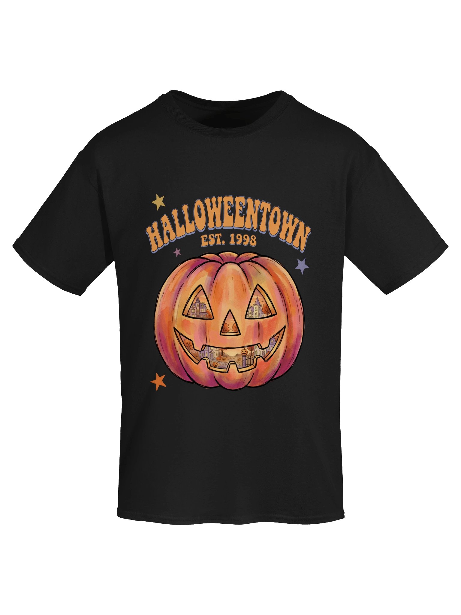 Vintage Halloweentown Est. 1998 Pumpkin T-Shirt - Spooky Season Retro Tee product image (5)
