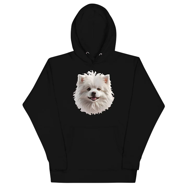 Cute White Pomeranian Dog Face Illustration – Fluffy Puppy Portrait Art Design product image (16)