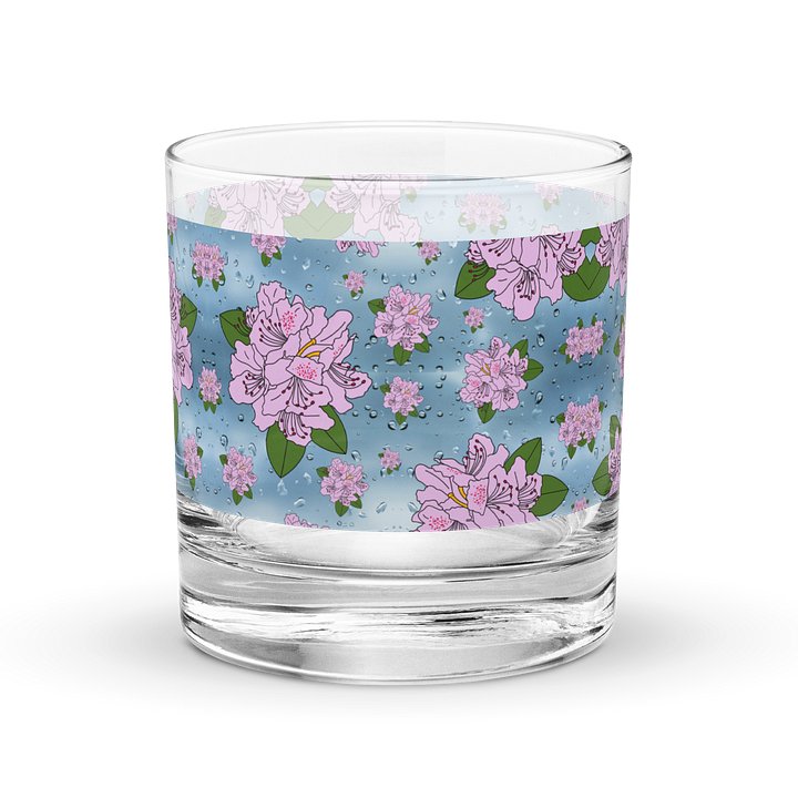 Rhodies and Raindrops Rocks Glass product image (2)