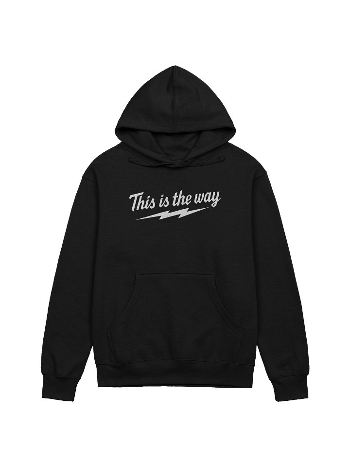 THIS IS THE WAY HOODIE (WHITE LOGO) product image (2)
