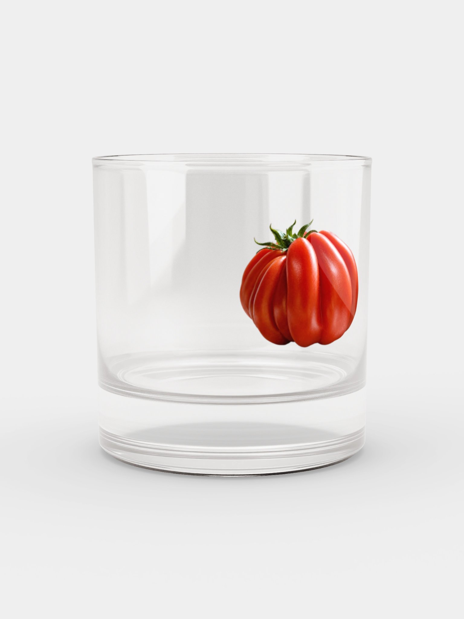 ​Vintage Red Tomato Glassware – Fresh Heirloom Tomato Whiskey & Drinking Glass (Tomato Collection) product image (2)