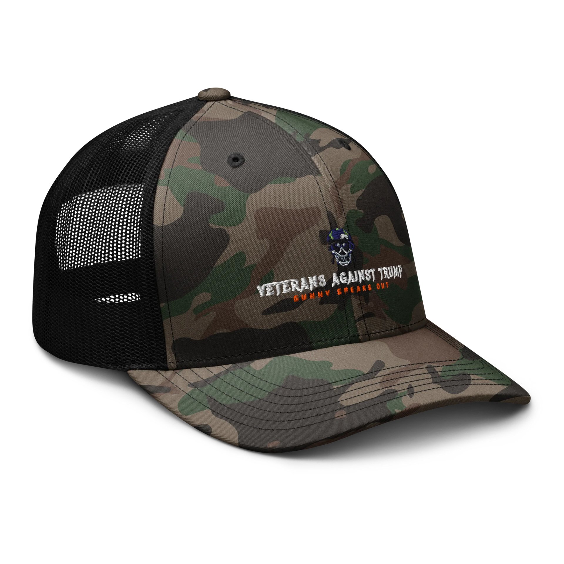 Sergeant Skull Camo Trucker Hat product image (6)