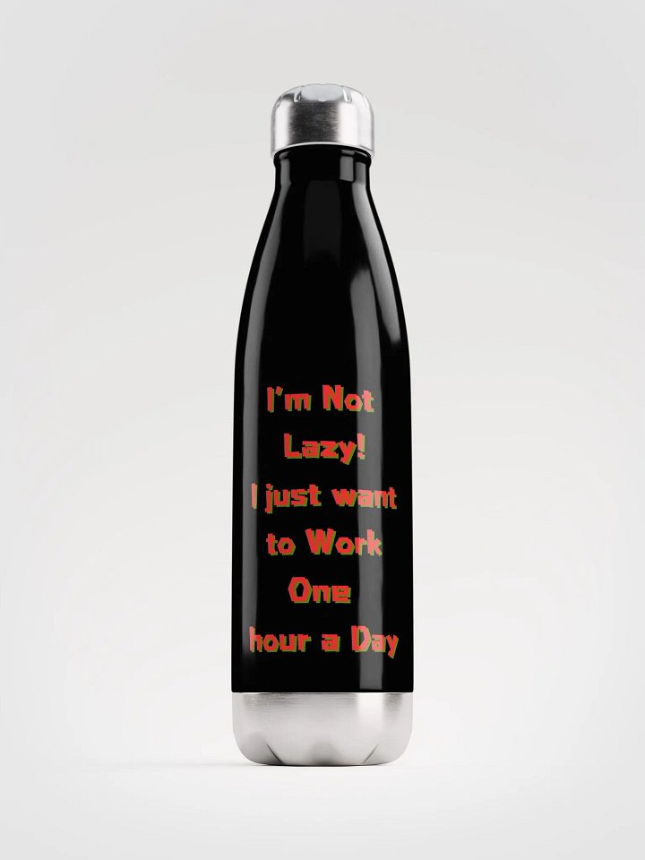 Motivational One Hour a Day Stainless Steel Water Bottle product image (2)