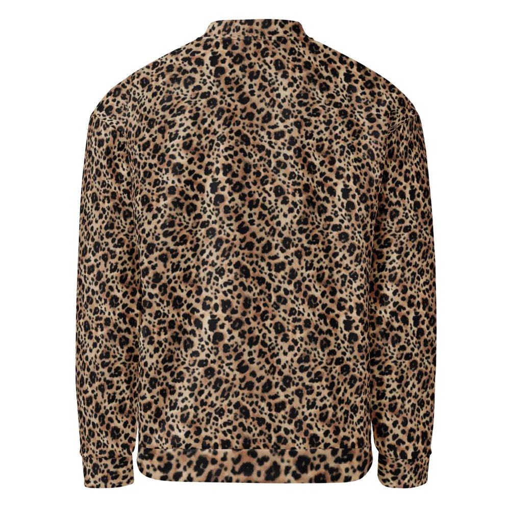 Brouwn Leopard Pattern Bomber Jacket product image (2)