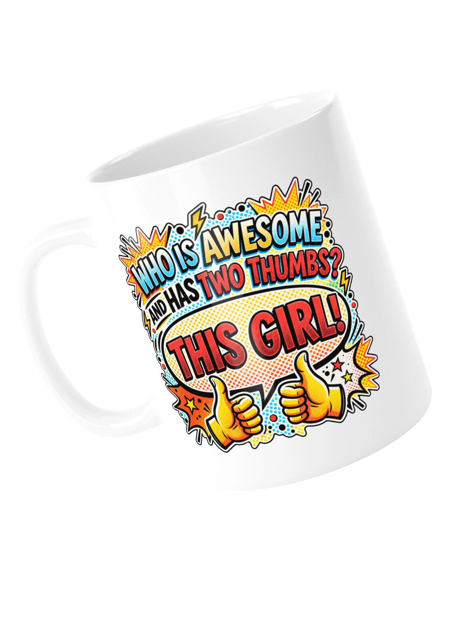 Two Thumbs This Girl - Pop Art Mug product image (13)
