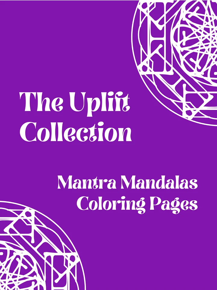Mantra Mandalas Coloring Pages–Uplift Collection product image (1)