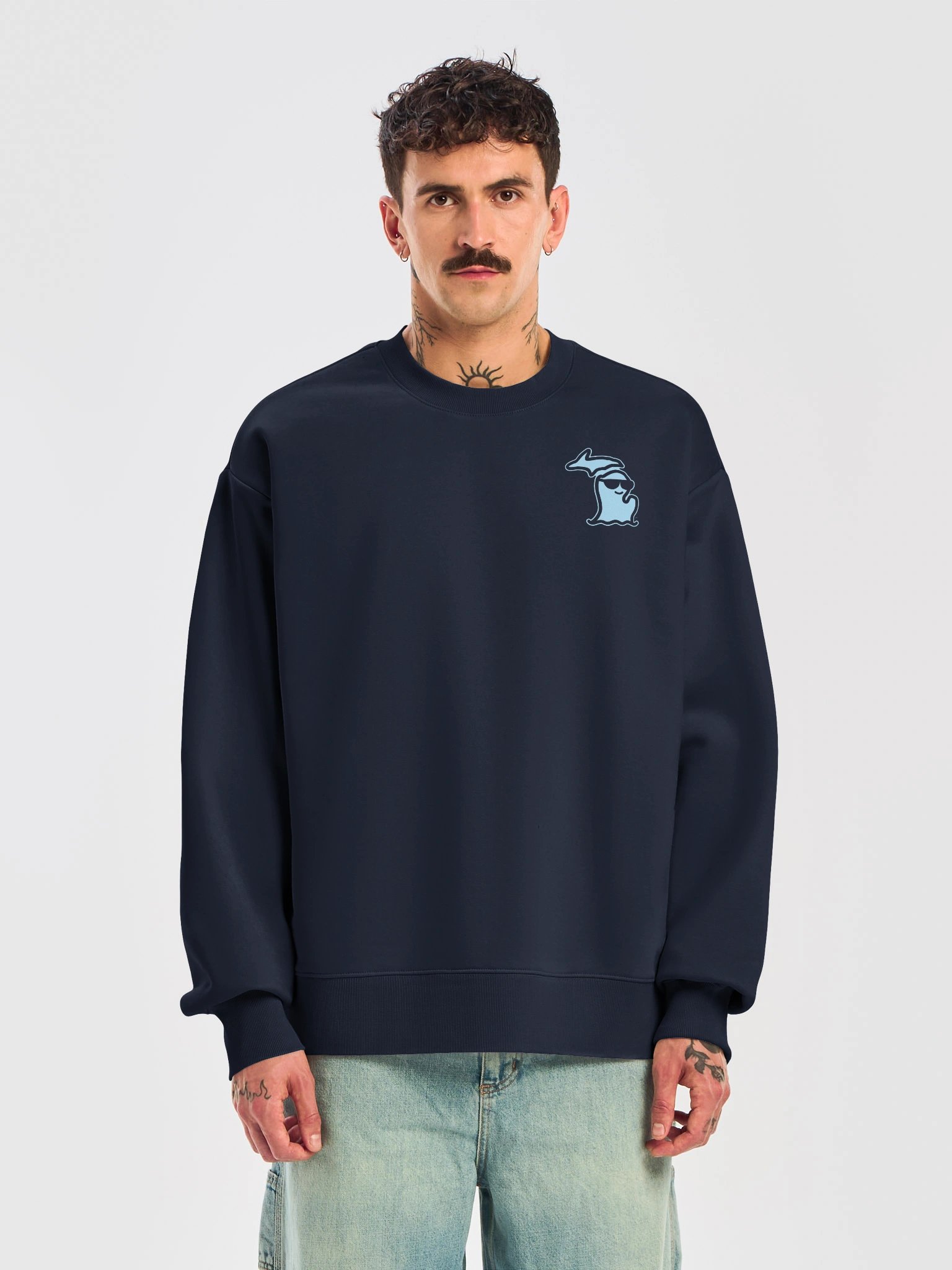 Michigan Waves™ Premium Sweatshirt Midnight Blue product image (2)