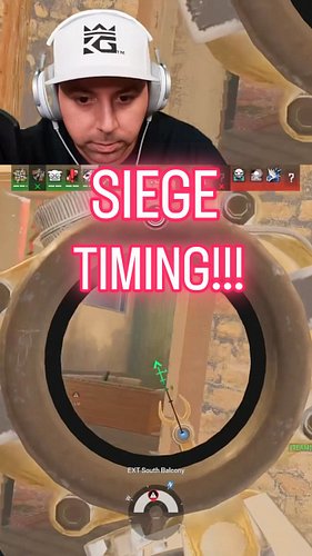 SIEGE TIMING!!! #rainbowsixsiege #rainbowsix #r6 #r6s #gaming