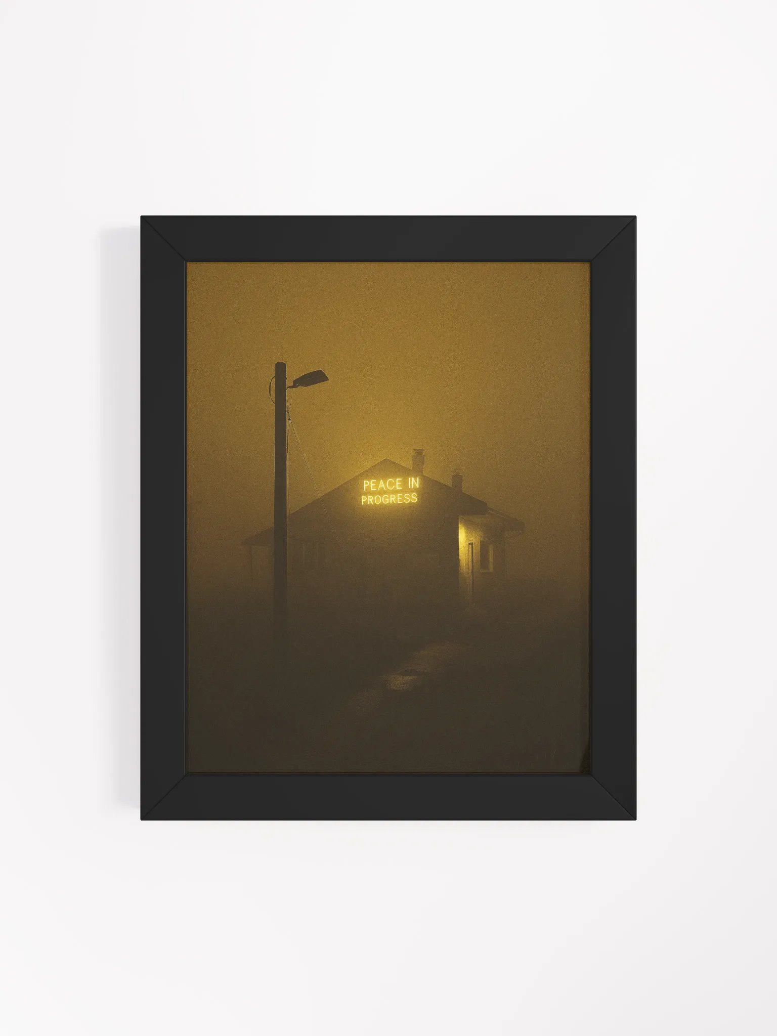 "Peace in Progress" Framed Poster product image (4)