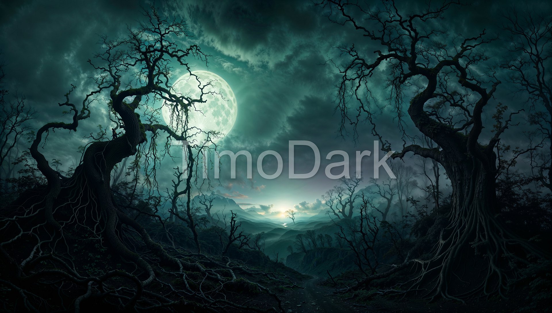 Lunar Grove Desktop Wallpaper product image (1)