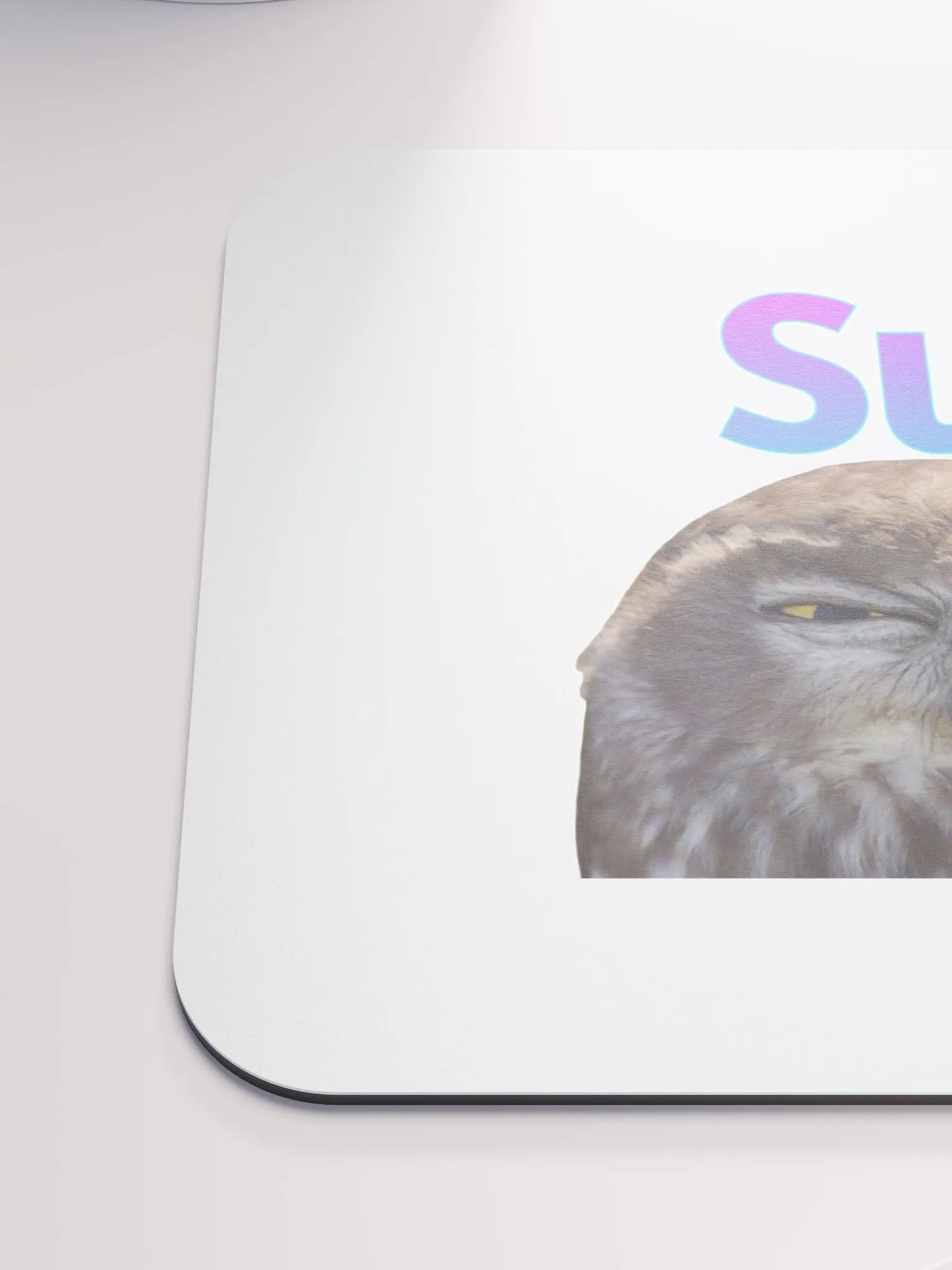 Sus Owl Classic Mouse Pad (White) product image (6)