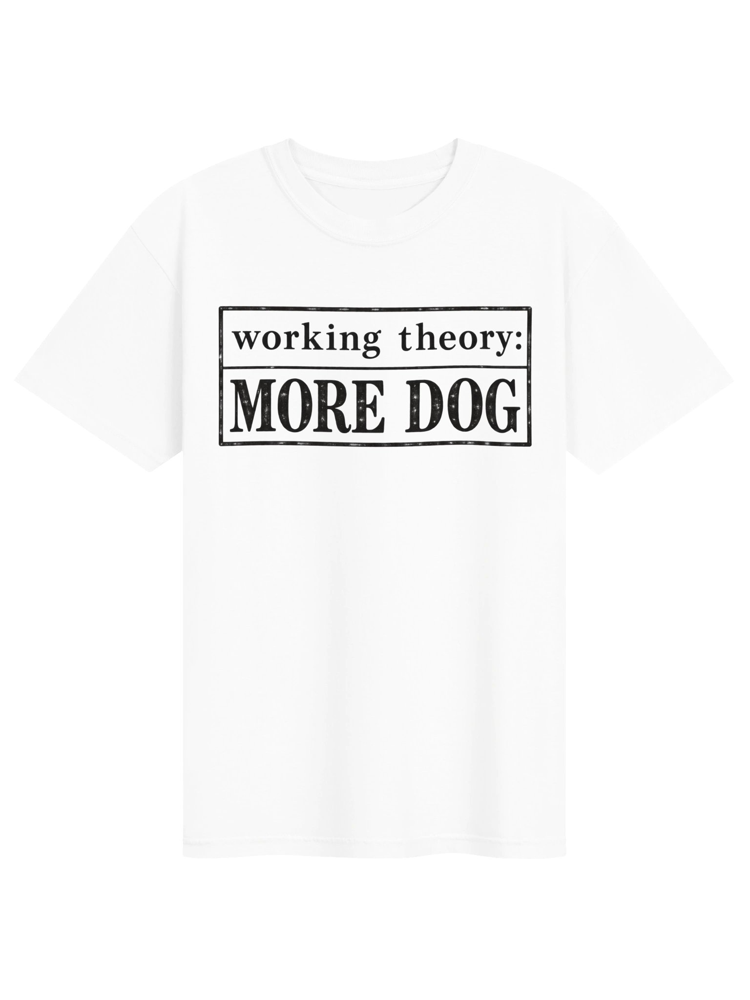 Funny Dog Lover T-Shirt | Working Theory More Dog Tee | Minimalist Dog Graphic Shirt product image (9)