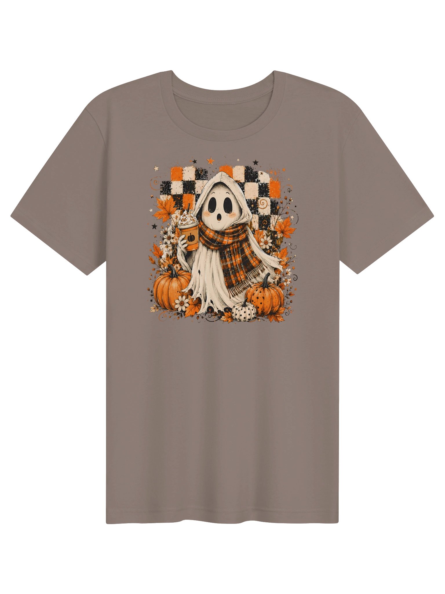 Pumpkin Spice Ghost T-Shirt | Cozy Fall Halloween Tee product image (1)