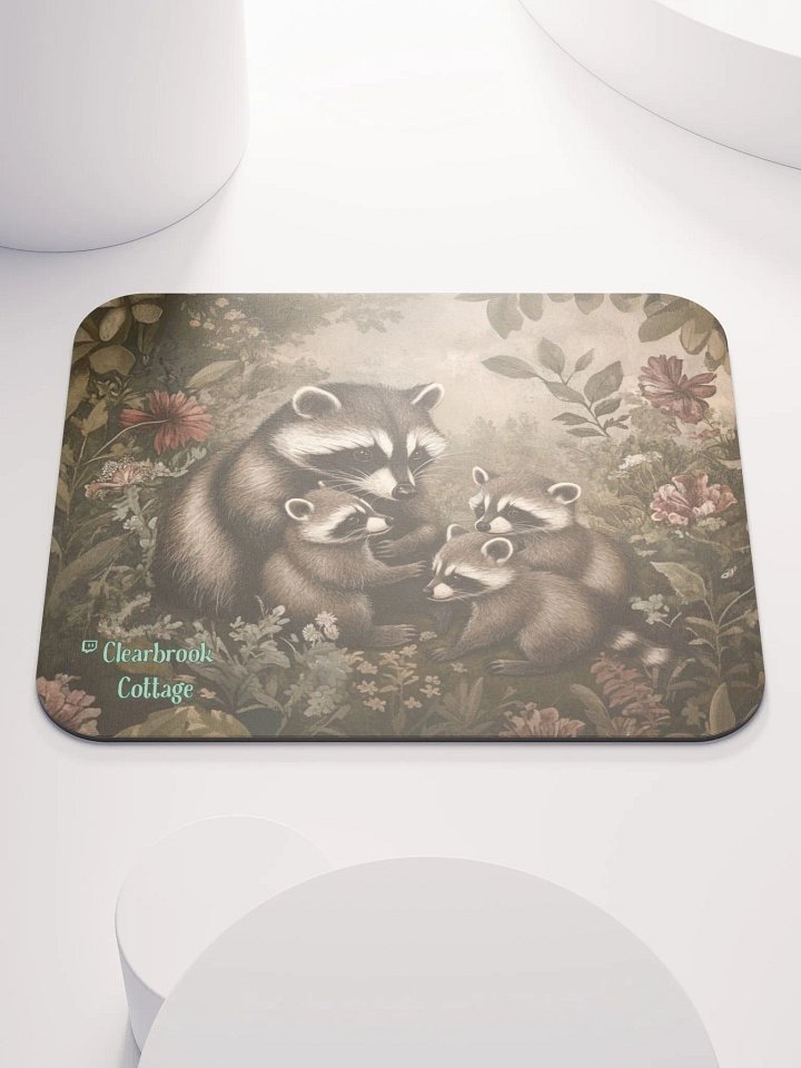 Midnight Raccoon Family Mousepad product image (1)