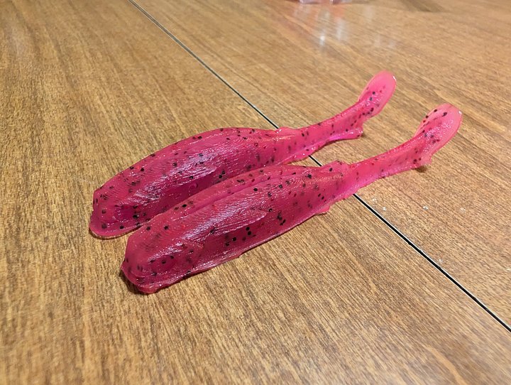4" paddle tail swimmer / dragon fruit product image (1)